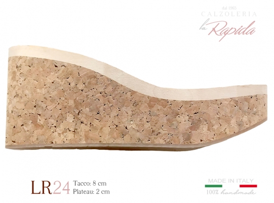 Zeppa sughero 8 cm da donna