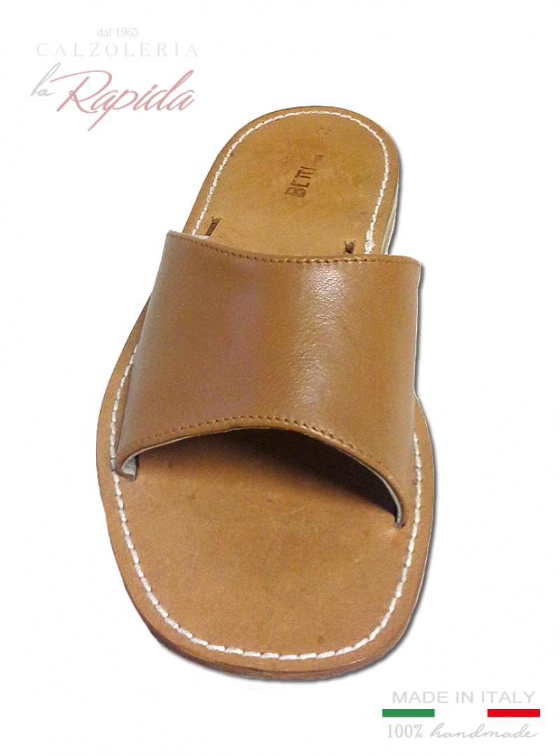 Ciabatte Uomo in Pelle e Cuoio Primavera Estate | La Rapida
