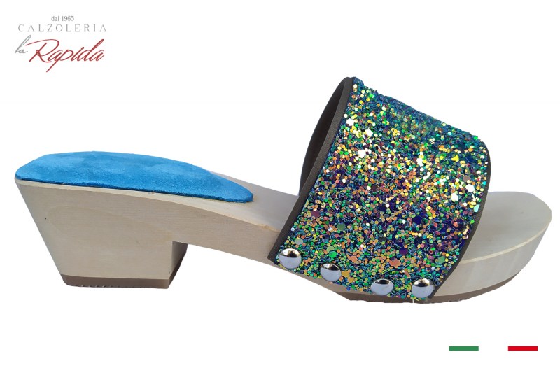 Zoccoletti Bimba Colorati da Mare Spiaggia in Legno