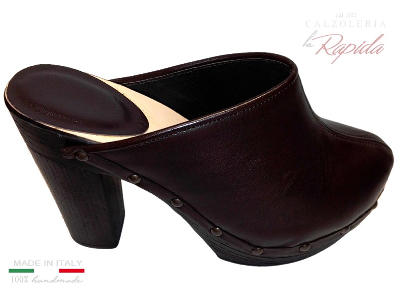 ►Sabot chiusi in pelle nera da Donna invernali 2024| LA RAPIDA