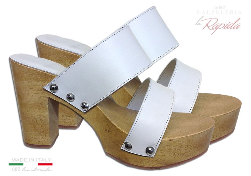 Zoccoli in Legno Moda Estate 2024 Doppia Fascia Eleganti