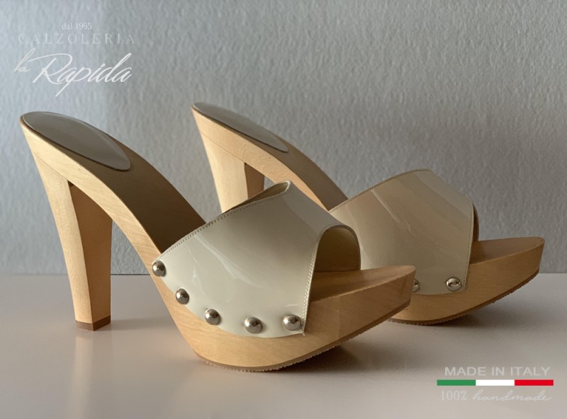 ► Zoccoli tacco a spillo 13 cm rosa antico Estate | LA RAPIDA