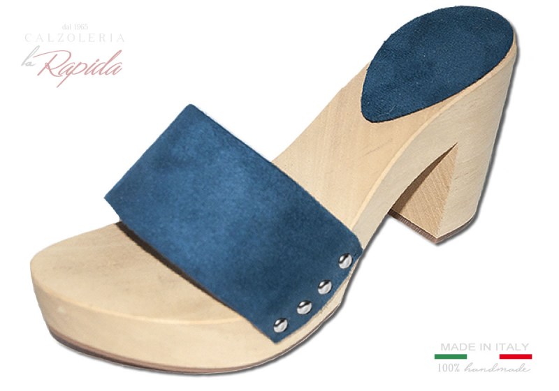 Zoccoli Azzurri Versilia Forte dei Marmi Artigianali in Legno Da Mare 