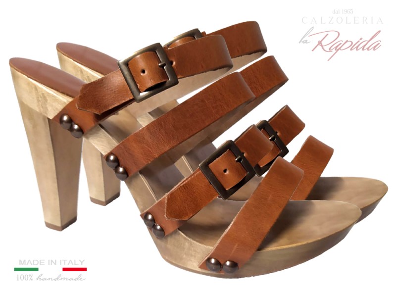 Sandal con Tacco alla Schiava Gladiatore con fibbia regolabile | Tacco 12 | La Rapida