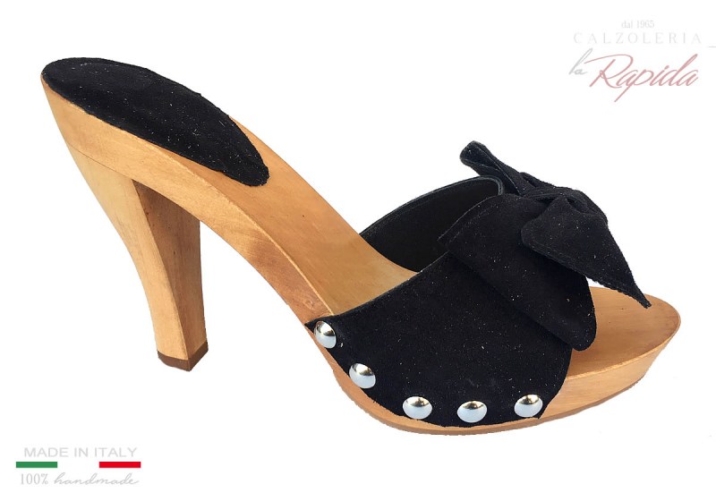 Zoccoli in Legno Donna Tacco Medio 10 | La Rapida Versilia Forte dei Marmi