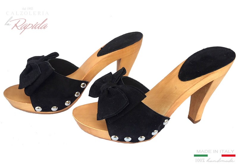 Zoccoli Donna Eleganti 2024 Tacco 10 Estate con Fiocco