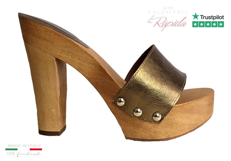 Zoccoli Fashion Oro Bronzo Eleganti 2024 | La Rapida