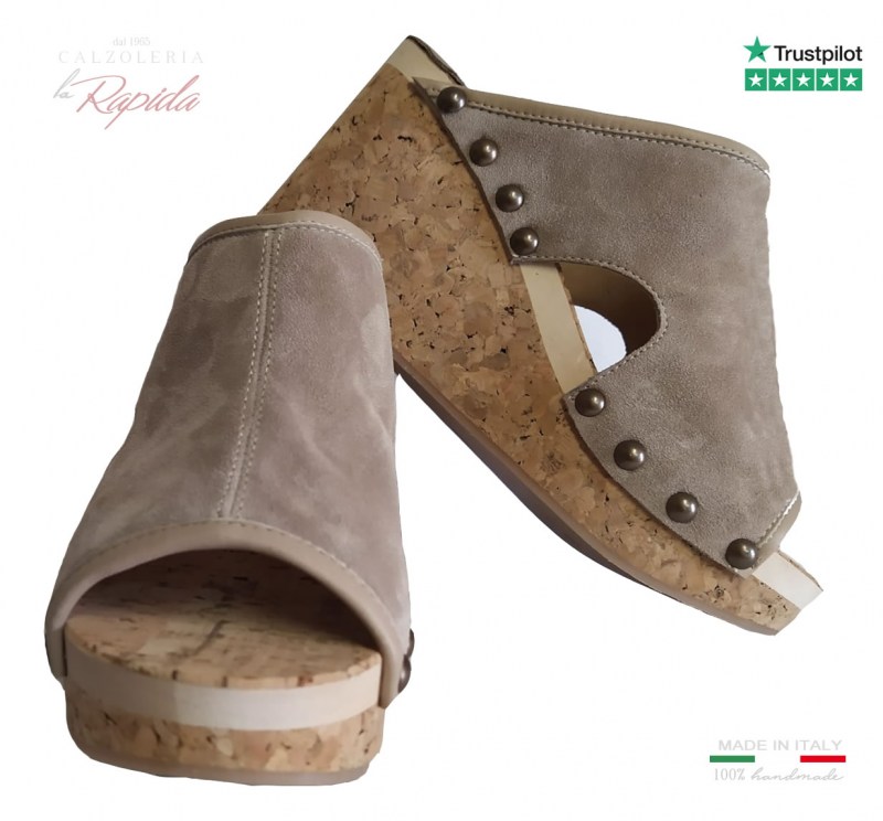 Ciabatte Eleganti con Zeppa Donna