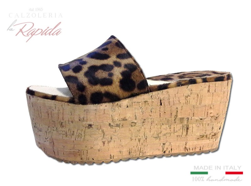 Zeppe Donna Alte in Sughero Maculate Sexy | La Rapida