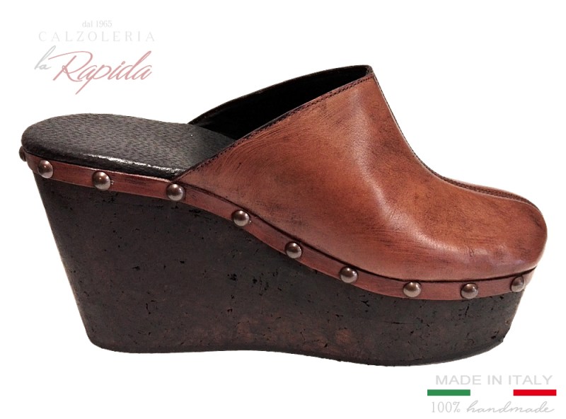 ► Zeppa Alte da Donna | Sughero e Pelle autentica | LA RAPIDA