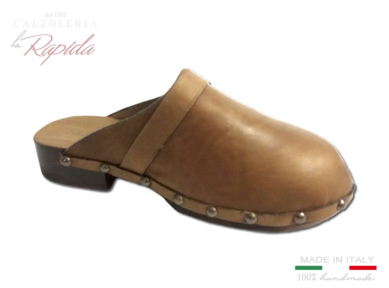 Zoccoli Olandesi chiusi da uomo in pelle estate | La Rapida